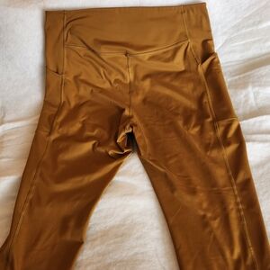 Girlfriend Collective XXXL Terracotta High-Waisted Leggings With Pockets